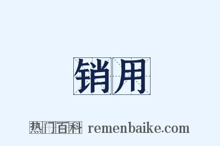 销用是什么意思的图片